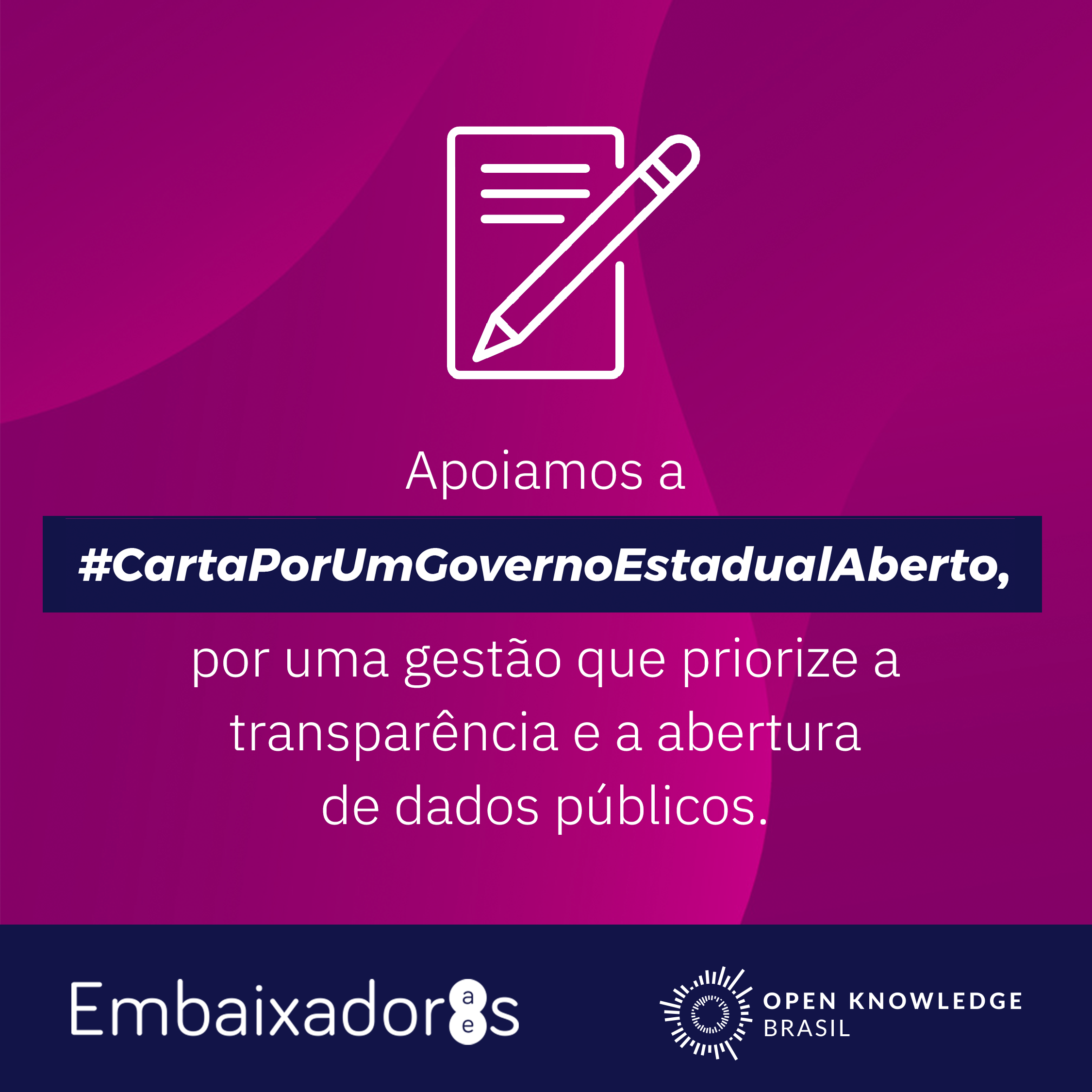 Fórum de Direito de Acesso a Informações Públicas apoia a #CartaPorUmGovernoEstadualAberto