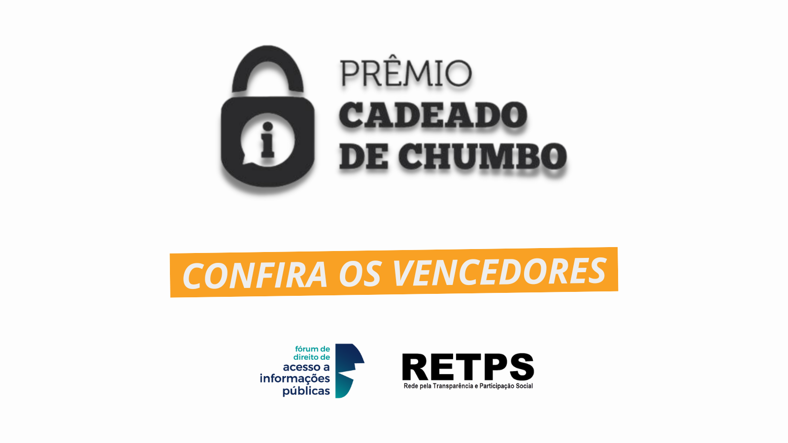 Conheça os vencedores do Prêmio Cadeado de Chumbo 2023